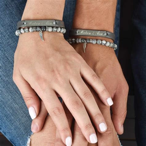 matching bracelets for married couples.